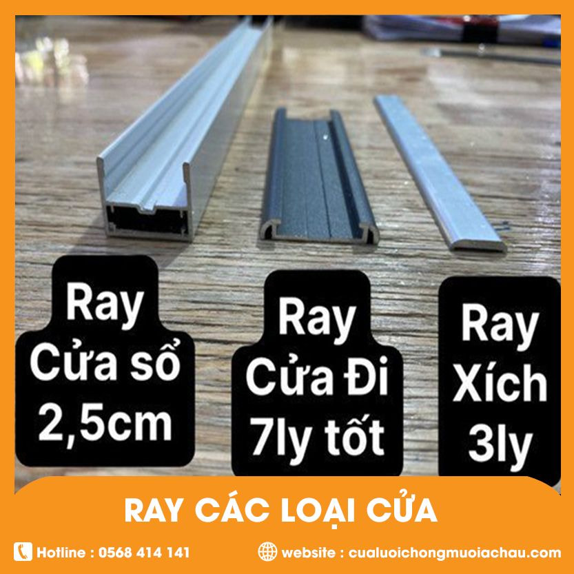 Phụ kiện rèm cửa tổ ong 5 Ray cửa