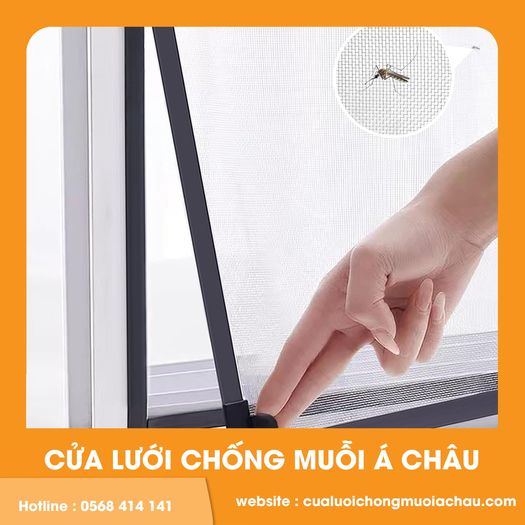 Cửa lưới chống muỗi nam châm